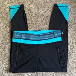 EUC Lululemon Crops, Size 8